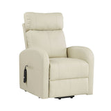 Ricardo Beige Synthetic Leather Recliner