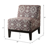 Hinte Pattern Fabric Accent Chair