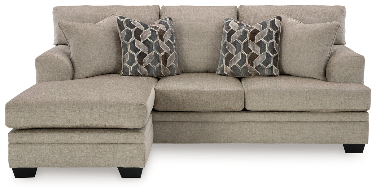 Stonemeade Taupe Sofa Chaise, Oversized Chair, And Ottoman