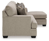 Stonemeade Taupe Sofa Chaise, Oversized Chair, And Ottoman