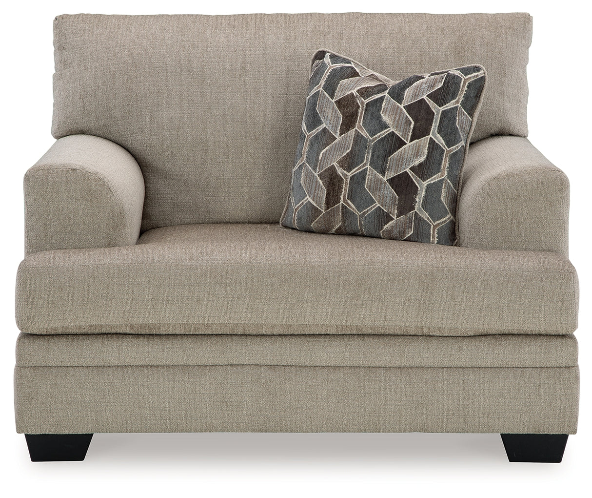 Stonemeade Taupe Sofa Chaise, Oversized Chair, And Ottoman