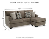 Stonemeade Sofa Chaise and Loveseat