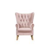 Adonis Blush Pink Velvet Accent Chair