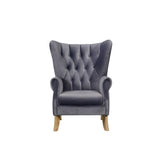 Adonis Gray Velvet Accent Chair