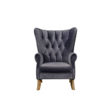 Adonis Gray Velvet Accent Chair