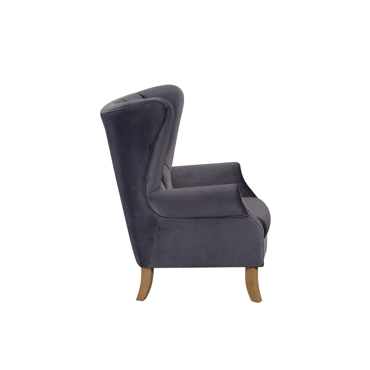 Adonis Gray Velvet Accent Chair