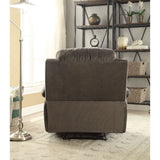 Bina Charcoal Polished Microfiber Recliner