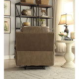 Bina Taupe Polished Microfiber Recliner