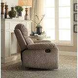 Bina Gray Polished Microfiber Recliner