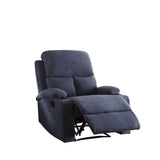 Rosia Blue Velvet Recliner