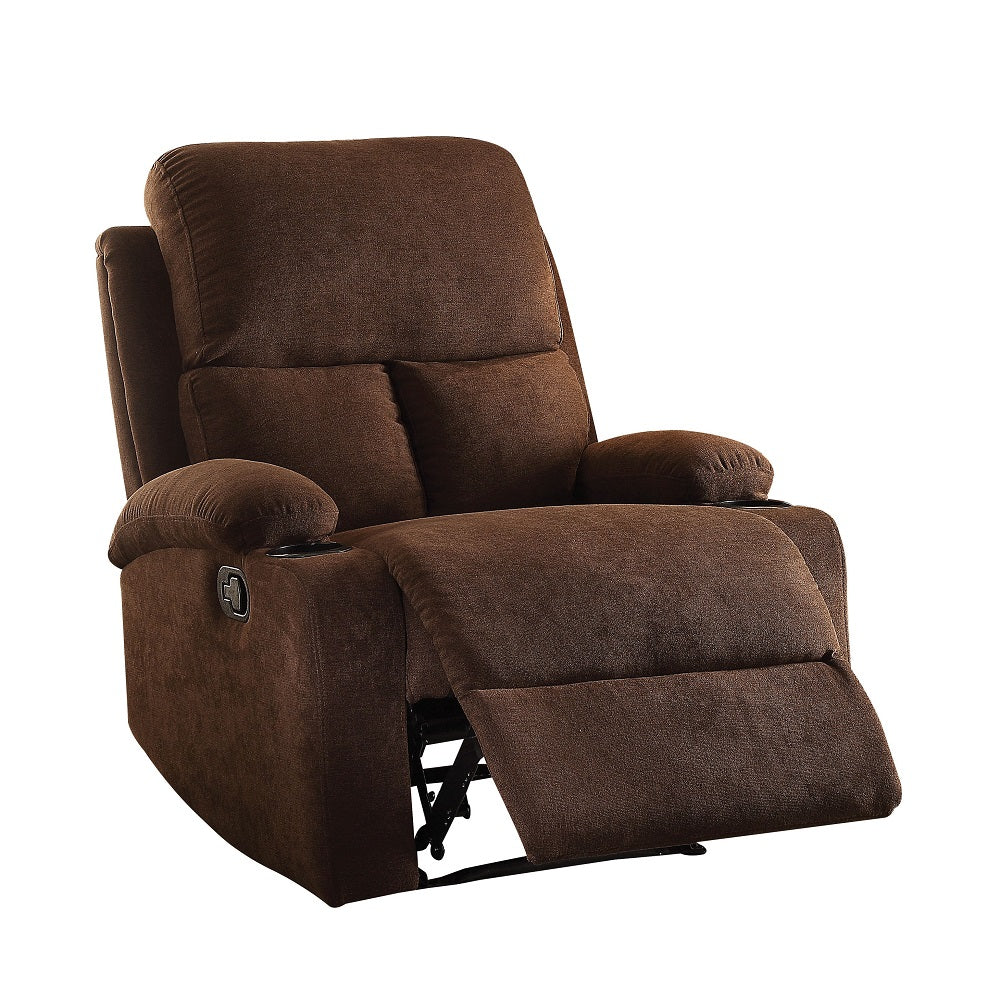 Rosia Chocolate Velvet Recliner