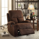 Rosia Chocolate Velvet Recliner