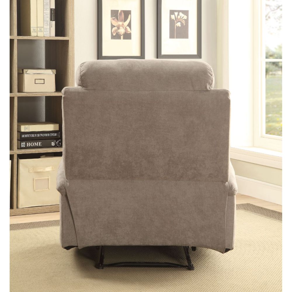 Rosia Gray Velvet Recliner