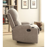 Rosia Gray Velvet Recliner