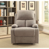 Rosia Gray Velvet Recliner