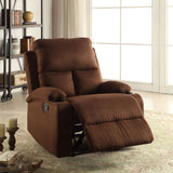 Rosia Chocolate Microfiber Recliner