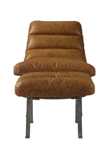 Bison Toffee Top Grain Leather Accent Chair