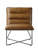 Balrog Saddle Brown Top Grain Leather Accent Chair