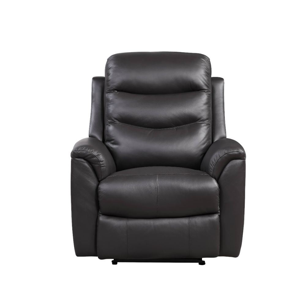 Ava Brown Top Grain Leather Match Recliner