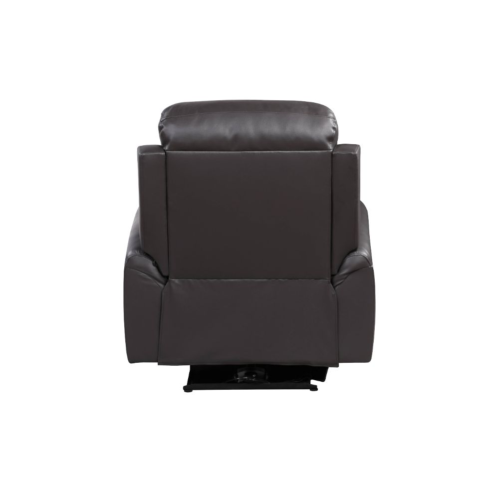 Ava Brown Top Grain Leather Match Recliner