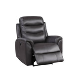 Ava Brown Top Grain Leather Match Recliner