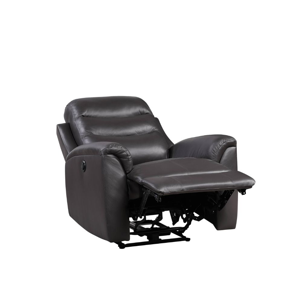 Ava Brown Top Grain Leather Match Recliner