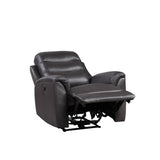 Ava Brown Top Grain Leather Match Recliner