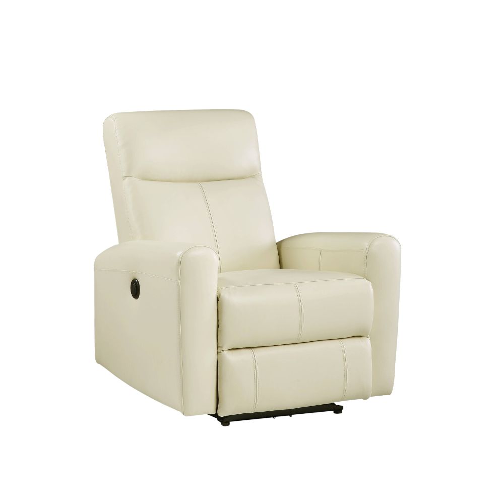 Blane Beige Top Grain Leather Match Recliner