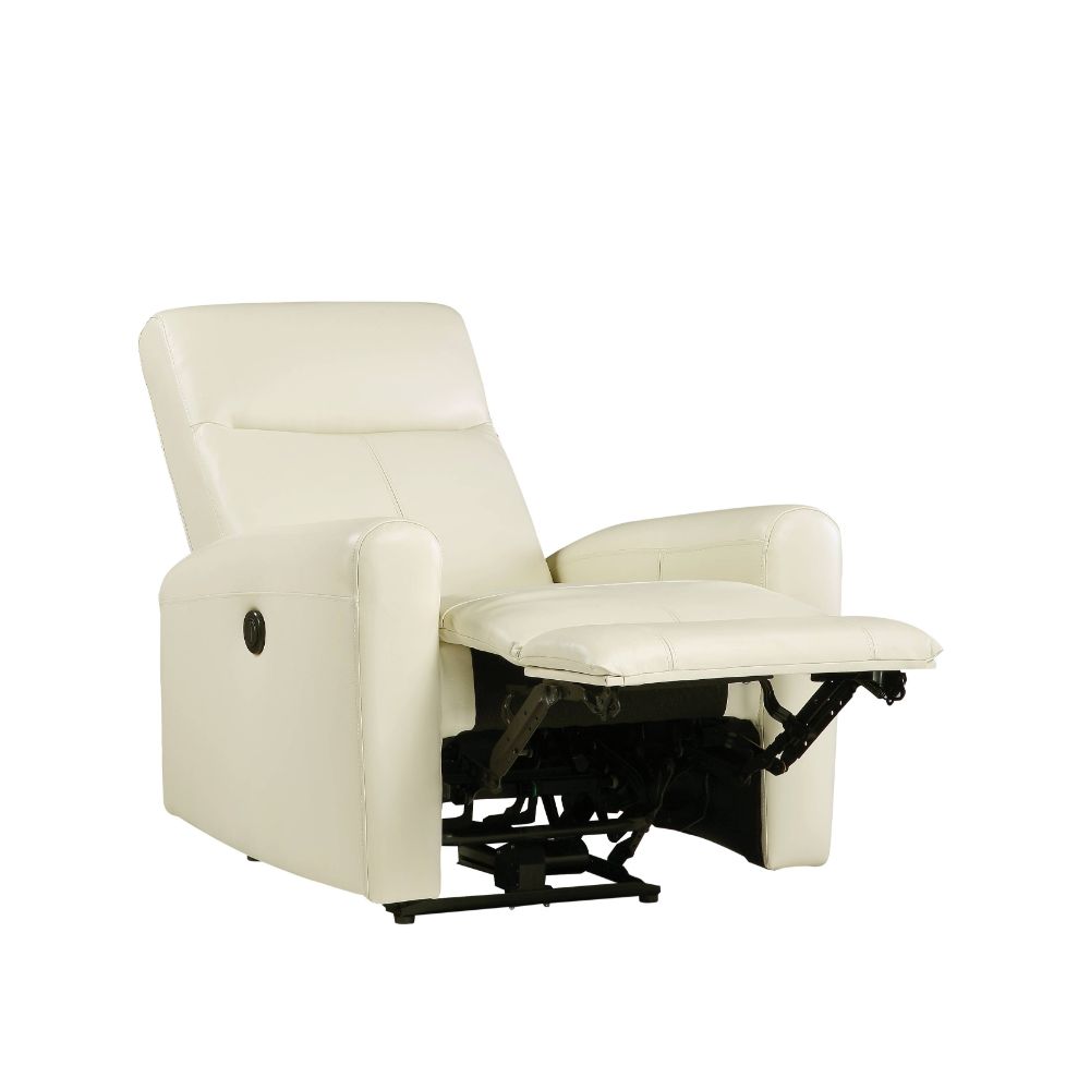 Blane Beige Top Grain Leather Match Recliner