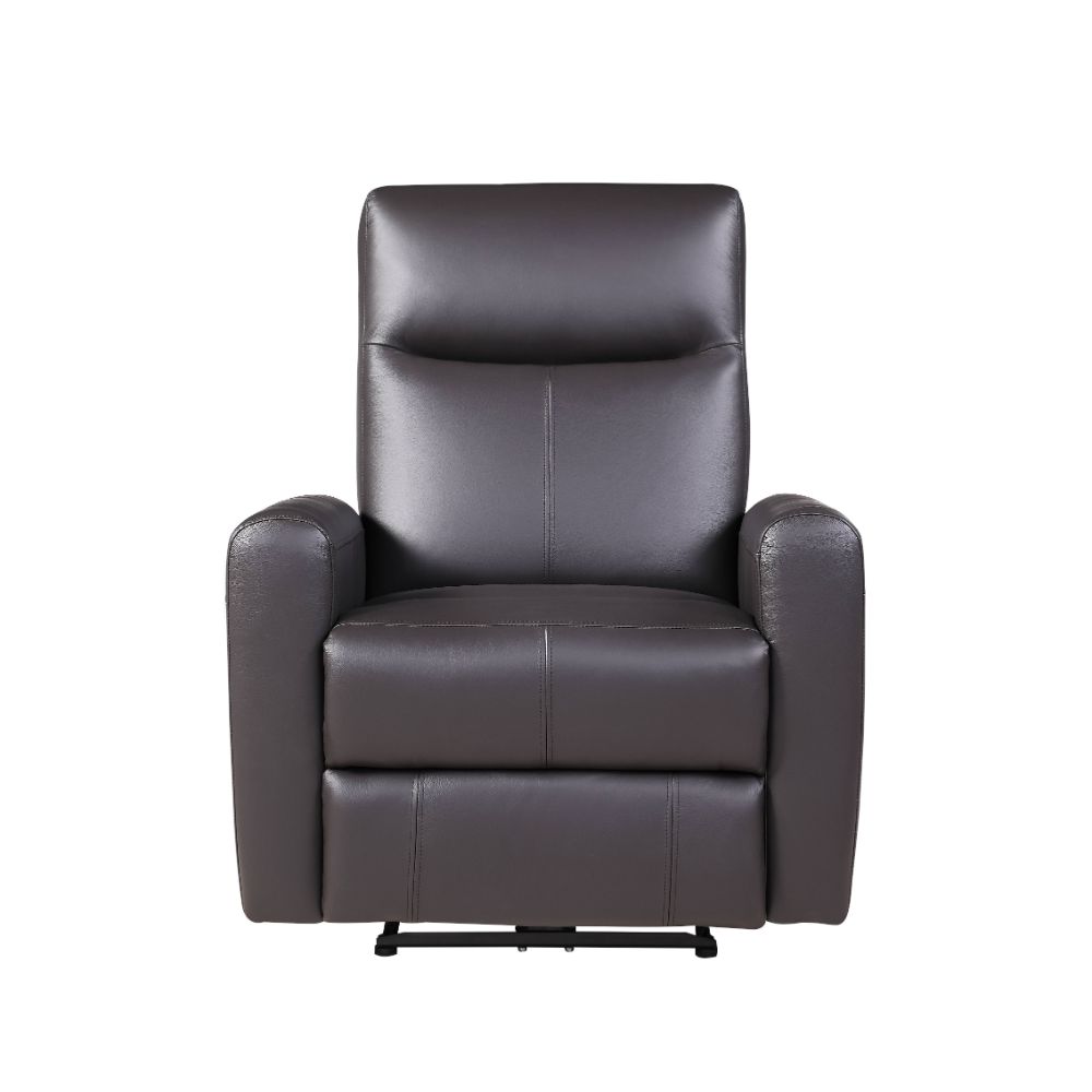 Blane Brown Top Grain Leather Match Recliner