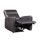 Blane Brown Top Grain Leather Match Recliner