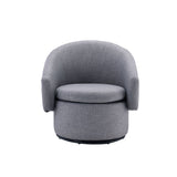 Joyner Pebble Gray Linen Accent Chair