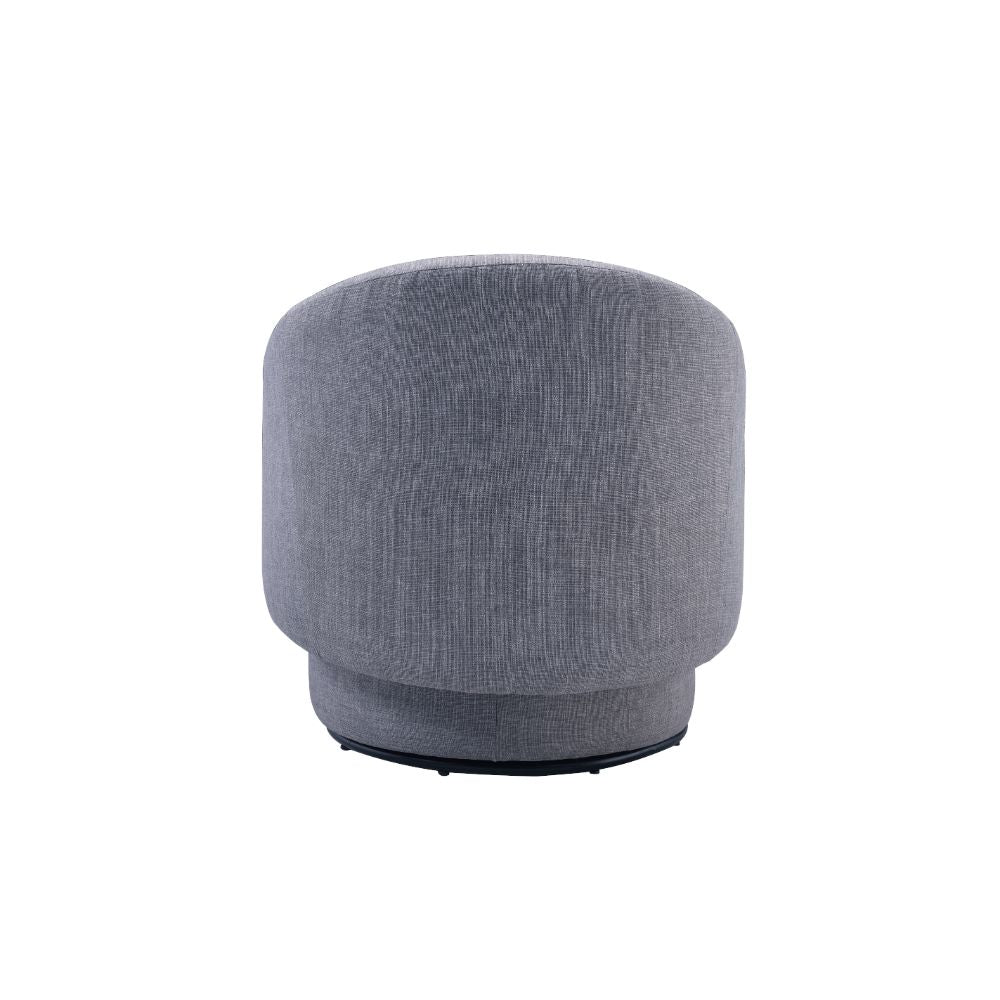 Joyner Pebble Gray Linen Accent Chair