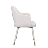 Applewood Cream Velvet & Gold Finish Accent Chair