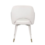 Applewood Cream Velvet & Gold Finish Accent Chair