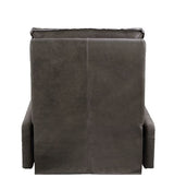 Metier Gray Top Grain Leather & Aluminum Recliner