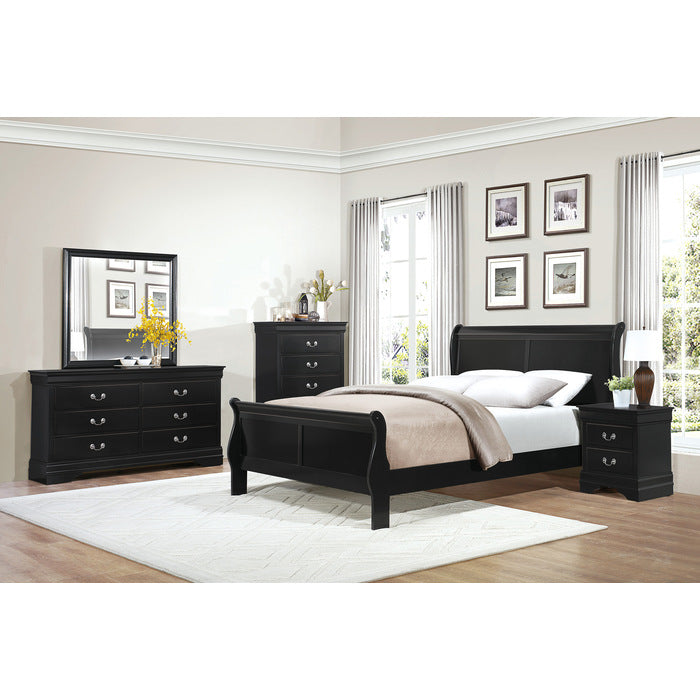 Mayville Black Eastern King Bed