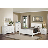 Mayville White Eastern King Bed