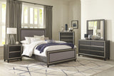 Grant Ebony And Silver Eastern King Bed