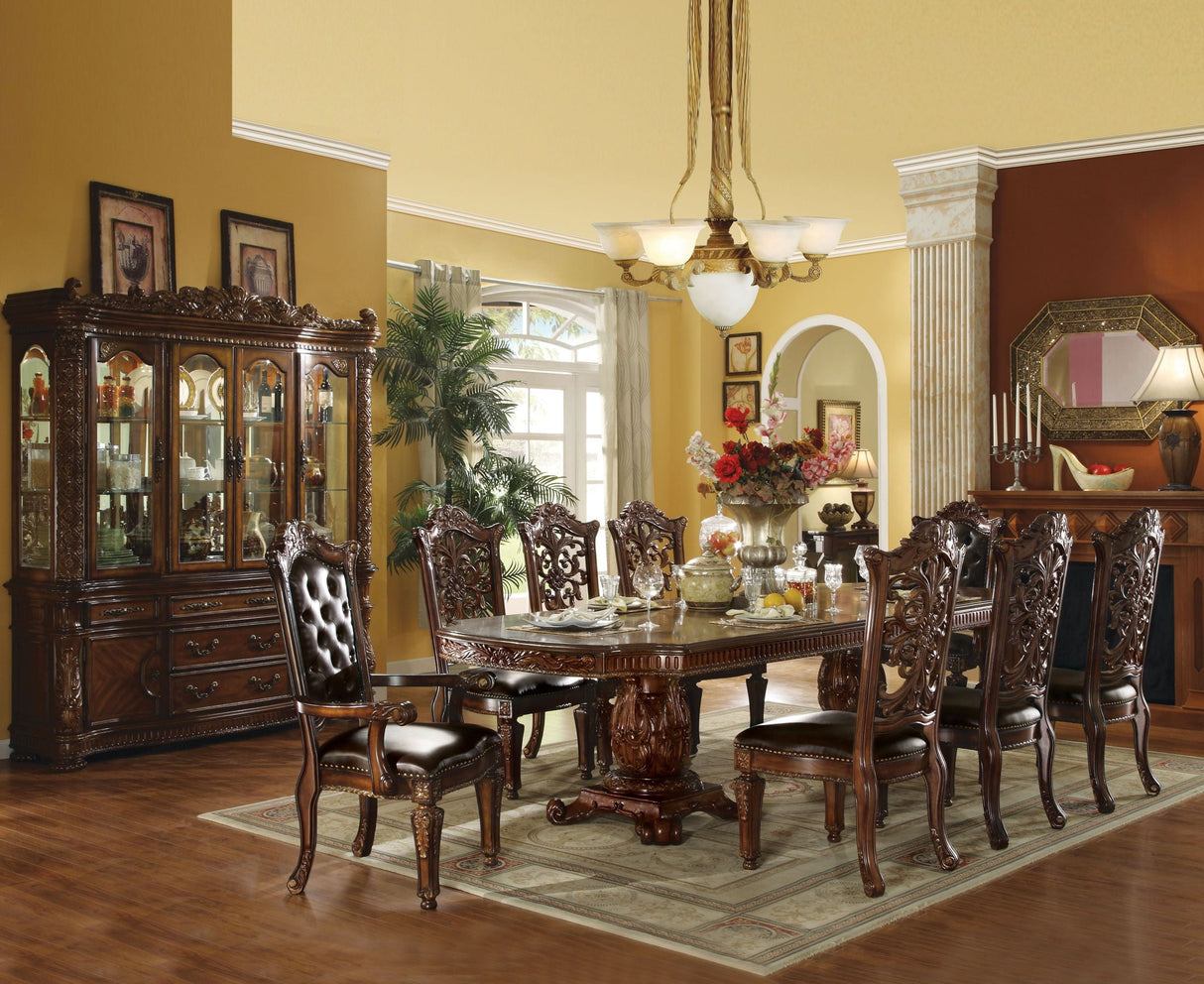 Vendome Cherry Rectangular Double Pedestal Dining Room Set