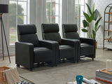 Toohey Black Upholstered Tufted Recliner Living Room Set