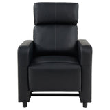 Toohey Black Upholstered Tufted Recliner Living Room Set