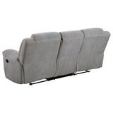 Gilson Grey 2-Piece Chenille Upholstered Sofa Set