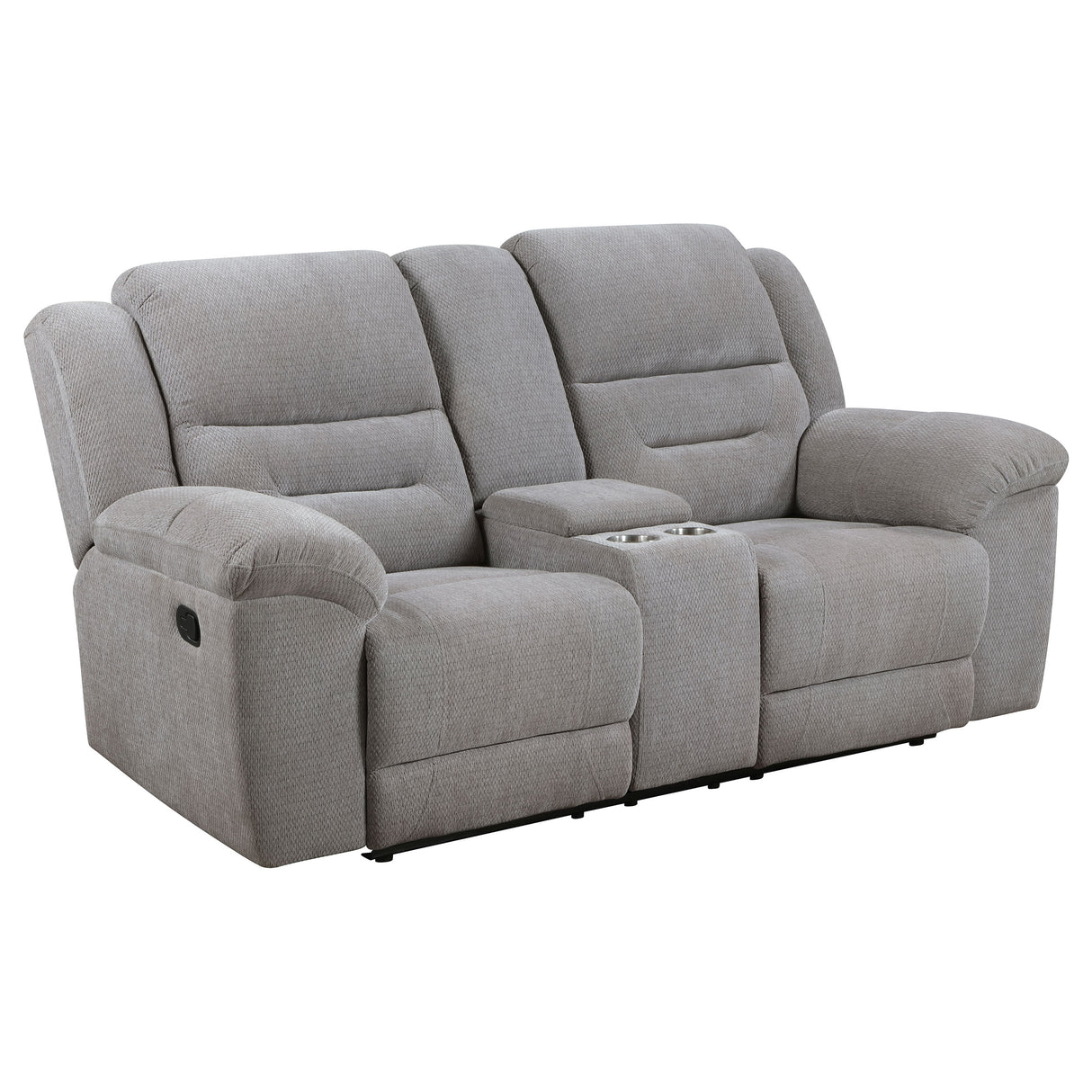 Gilson Grey 2-Piece Chenille Upholstered Sofa Set