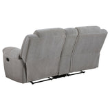 Gilson Grey 2-Piece Chenille Upholstered Sofa Set