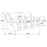 Gilson Grey 2-Piece Chenille Upholstered Sofa Set