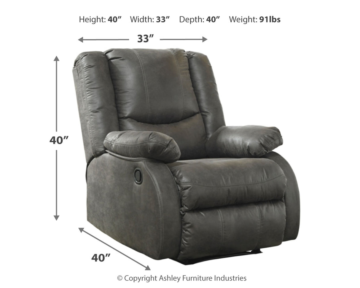 Bladewood Slate Recliner