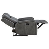 Raelynn Grey 3-Piece Upholstered Reclining Sofa Set