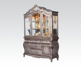 Chantelle Antique Platinum Finish Hutch & Buffet