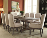 Landon Salvage Brown Extendable Dining Room Set